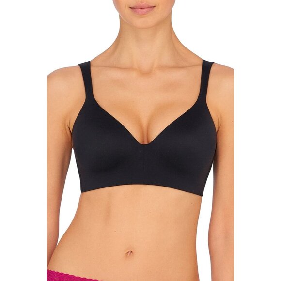 Natori Other - Natori Bra Women's Black Wire Free Wireless Contour Bra Size 34DD
